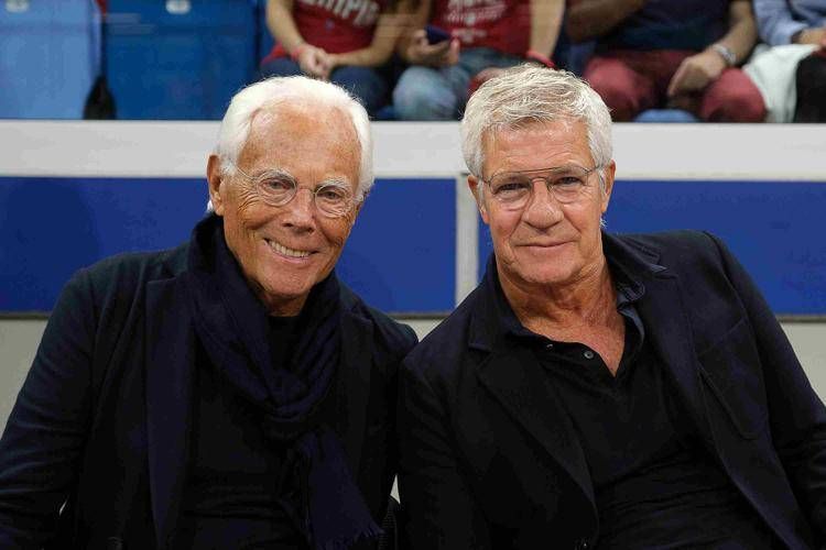 Giorgio Armani e Leo Dell'Orco - IPA