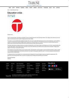 Pakistan: Serious education crisis in rural areas and Balochistan