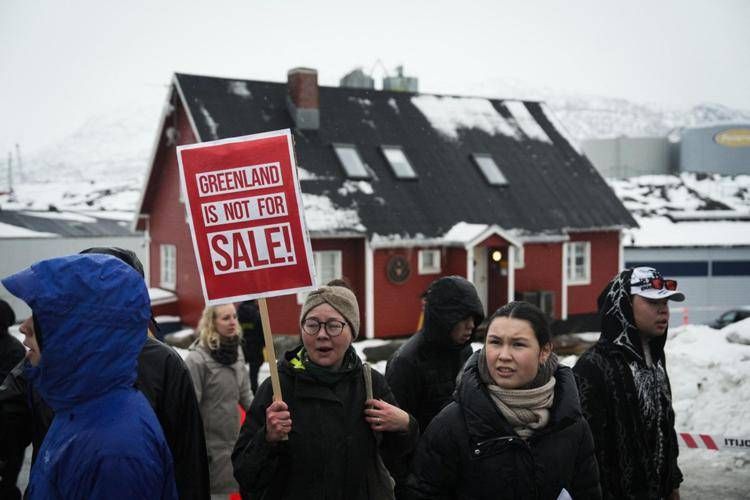 Proteste anti Usa in Groenlandia - Afp