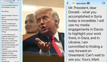 Donald Trump e i messaggi di Macron e Rutte - Afp /Truth