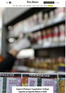 Indonesia: Government considers legalizing illegal cigarettes to raise revenue