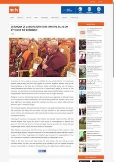 Myanmar: Donation Ceremony in Sittwe for Monks, Students, and Displaced Persons