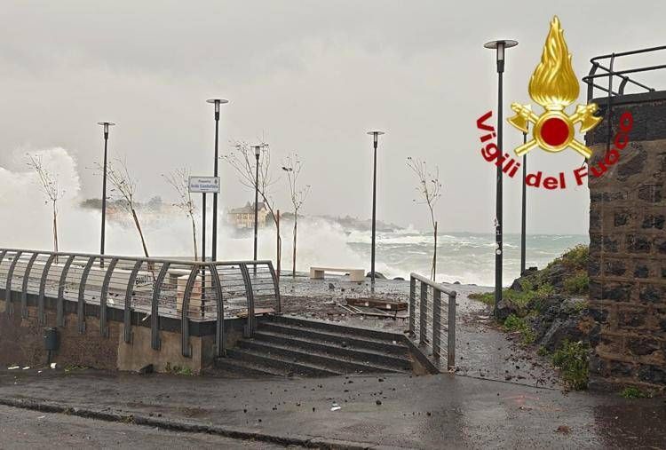 Maltempo a Catania