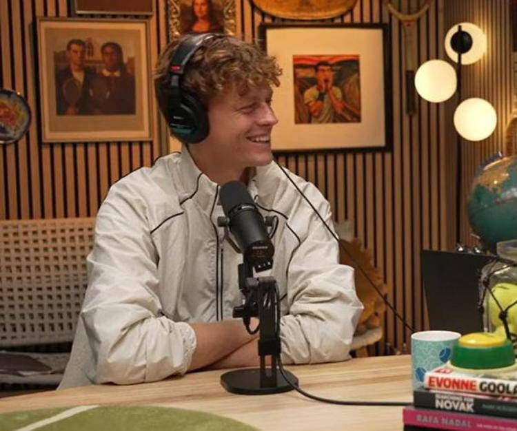 Sinner ospite di Pod Laver Arena