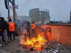 Le proteste degli agricoltori (Foto Adnkronos)
