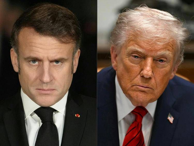 Emmanuel Macron e Donald Trump (Afp)