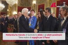 Mattarella ha incontrato le atlete e gli atleti paralimpici vincitori dei Mondiali