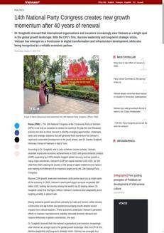 Vietnam: Italy praises Vietnamese economic growth and diplomacy at Communist Party Congress