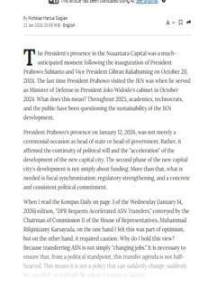 Indonesia: Prabowo conferma l'impegno per lo sviluppo della nuova capitale Nusantara