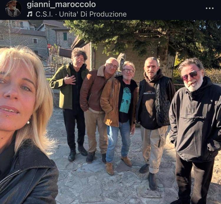 I C.S.I. nel post pubblicato su Instagram a ottobre da Gianni Maroccolo (foto Gianni Maroccolo/Instagram)