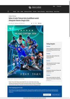 Taiwan: Record number of athletes at the Milan Winter Olympics, including the first women's bobsleigh team