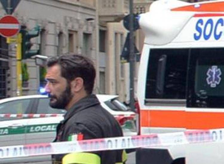 Incidente d'auto a Milano, repertorio (Fotogramma)