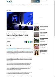 Indonesia: Il programma pasti nutrizionali gratuiti supera McDonald's e crea milioni di posti di lavoro