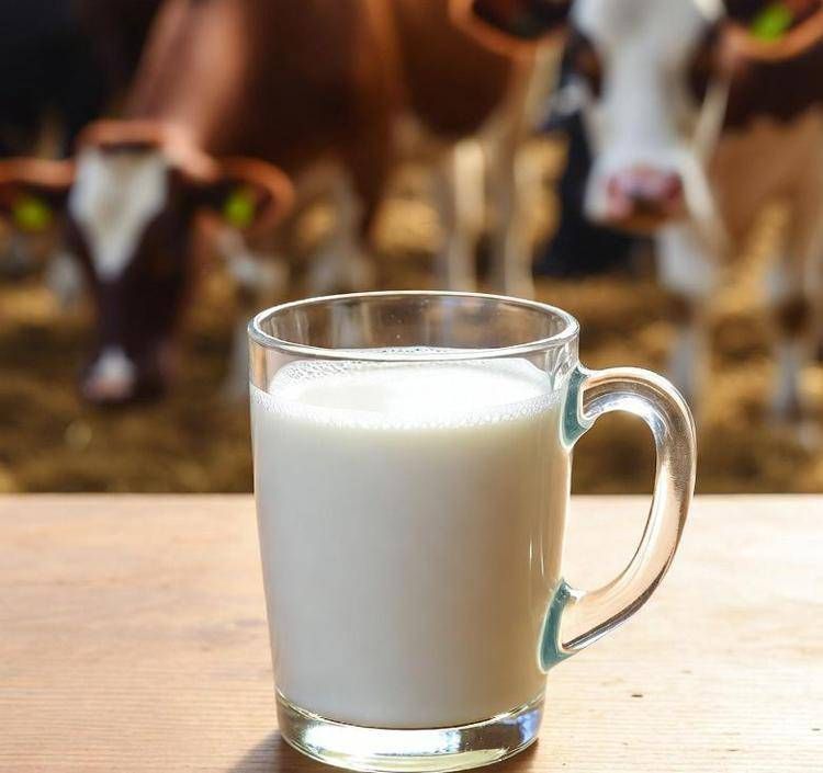 Un bicchiere di latte