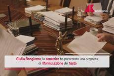 Ddl violenza su donne, Bongiorno presenta riformulazione del testo