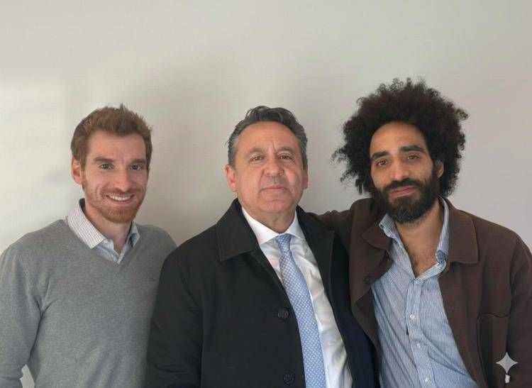 Federico Bottino e Alberto Trivero (Fondatori Kva) e Maurizio Primanni (gruppo Excellence che ha acquisito Kva due mesi fa) 