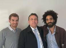 Federico Bottino e Alberto Trivero (Fondatori Kva) e Maurizio Primanni (gruppo Excellence che ha acquisito Kva due mesi fa) 