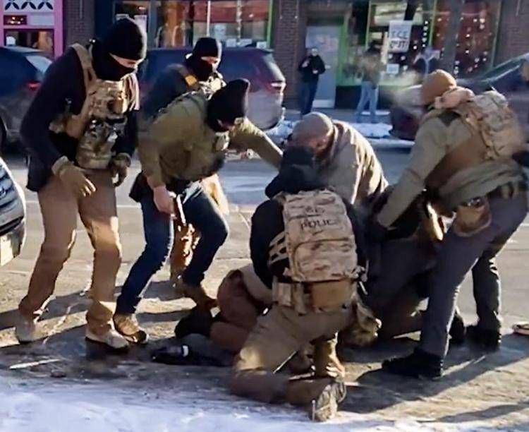 L'intervento degli agenti