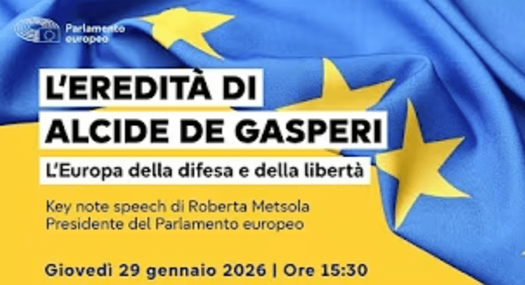 L'eredità di Alcide De Gasperi | L'Europa della difesa e della libertà - Diretta dalle 15:30