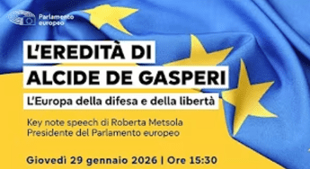 L'eredità di Alcide De Gasperi | L'Europa della difesa e della libertà - Diretta dalle 15:30