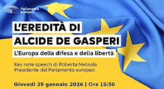 L'eredità di Alcide De Gasperi | L'Europa della difesa e della libertà - Diretta dalle 15:30