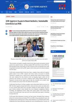 Laos: ADB approves $149 million for four development projects