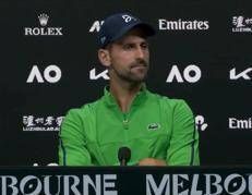 Djokovic in conferenza stampa