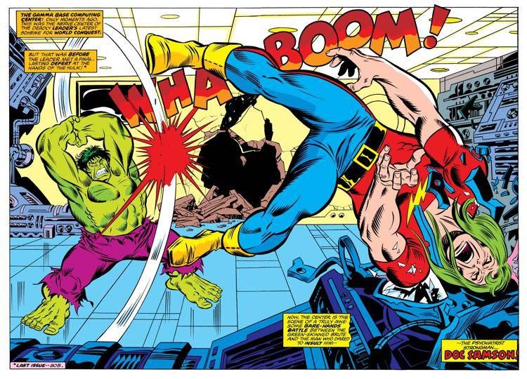 Una scena dal numero 226 de 'L'incredibile Hulk', disegnata da Sal Buscema - Marvel