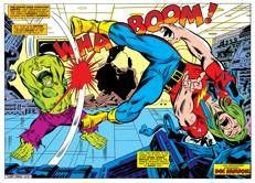 Una scena dal numero 226 de 'L'incredibile Hulk', disegnata da Sal Buscema - Marvel