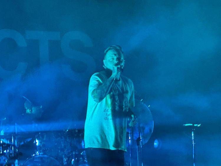 Sam Carter degli Architects sul palco del Fabrique di Milano (AdnKronos)