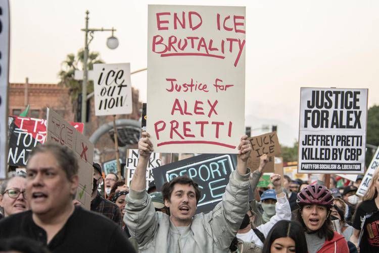 Manifestazione anti Ice negli Usa - Fotogramma /Ipa