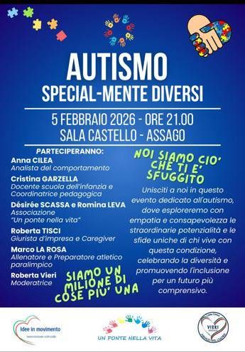 Specialmente diversi, focus sull'autismo ad Assago. "Costruiamo una comunità inclusiva"
