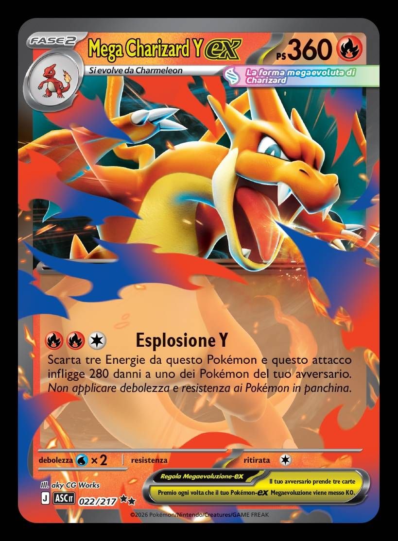 pokemon tcg mega evolution ascended heroes 022 mega charizard y ex it