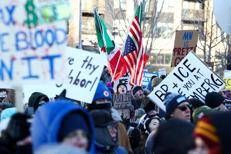 Proteste anti Ice a Minneapolis, Usa - Afp