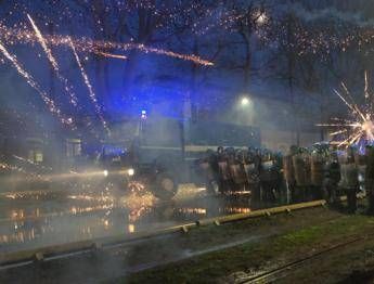 Gli scontri di ieri (Ipa)