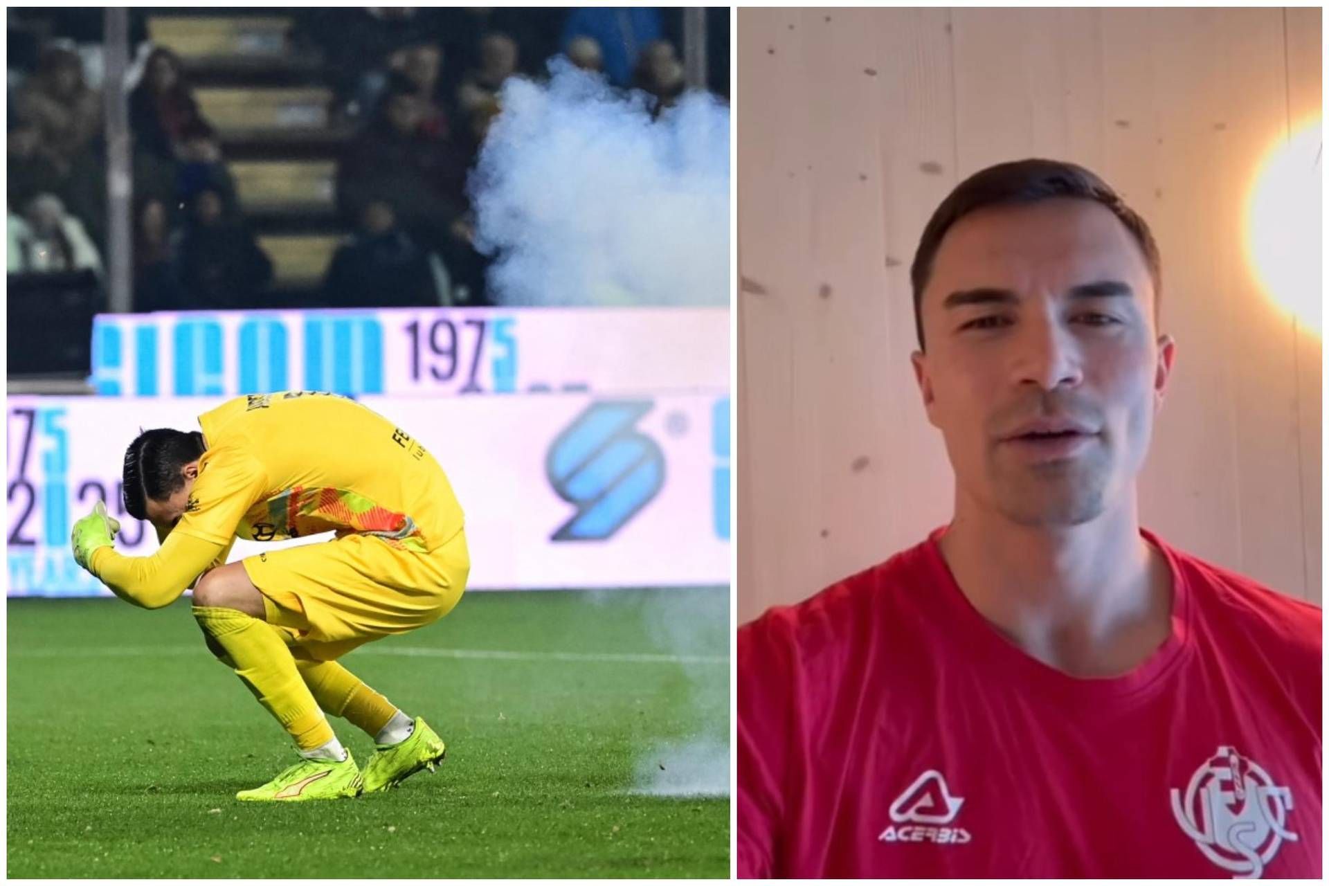 Audero dopo essere stato colpito dal petardo: "Poteva andare molto peggio"