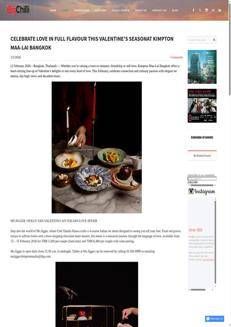 Tailandia: Il Kimpton Maa-Lai Bangkok celebra San Valentino con un tocco italiano