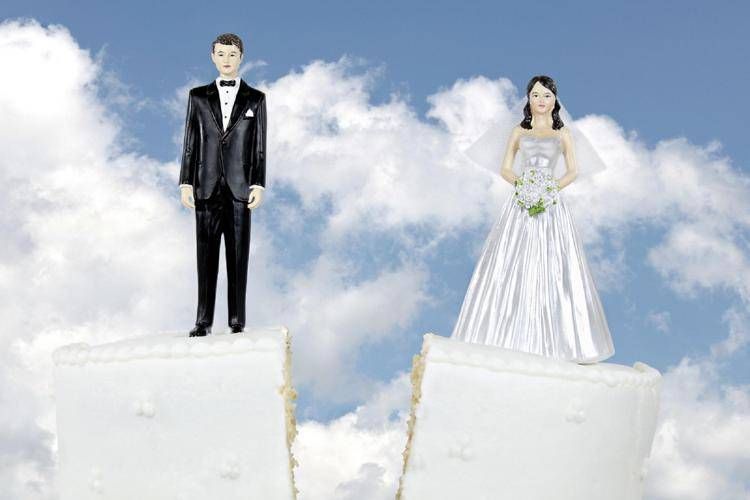 Un'immagine che simboleggia il divorzio