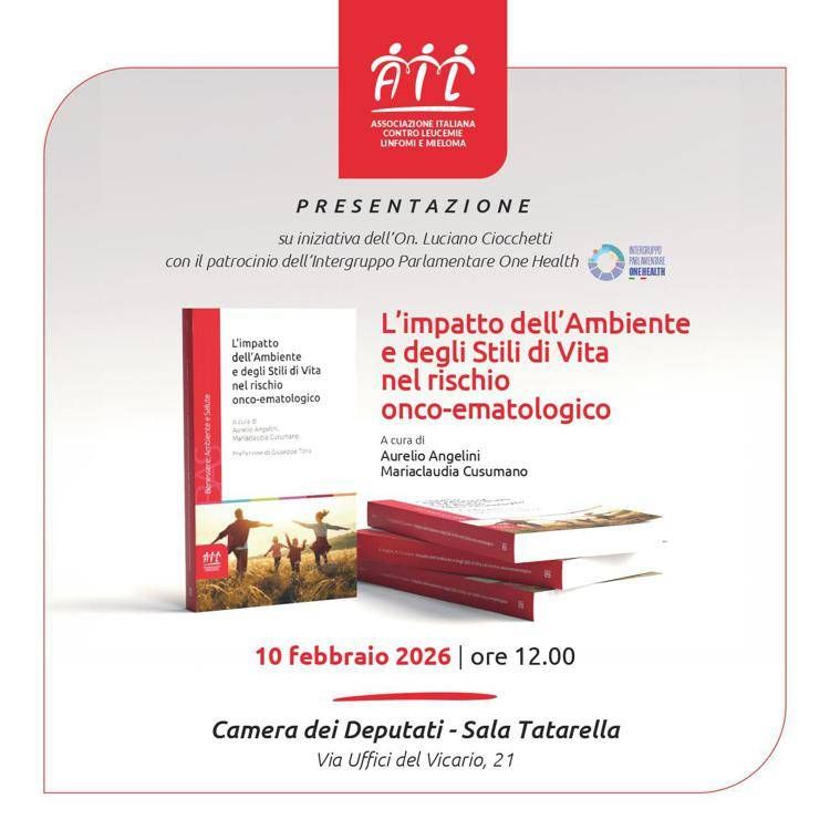 Ail, in un volume l'impatto di ambiente e stili di vita sul rischio onco-ematologico
