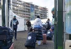 La Finlandia arriva al Villaggio Olimpico - Fotogramma/IPA