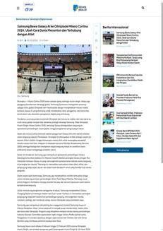 Indonesia: Samsung porta l'innovazione Galaxy AI alle Olimpiadi Milano Cortina 2026 in Italia