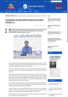 Laos: Riunione consultiva per l'organizzazione del 22° Incontro Ministeriale ASEAN su Scienza, Tecnologia e Innovazione