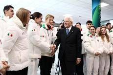 Mattarella incontra gli azzurri - Afp