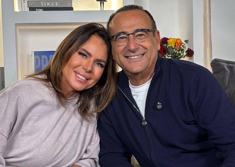 Paola Perego e Carlo Conti 