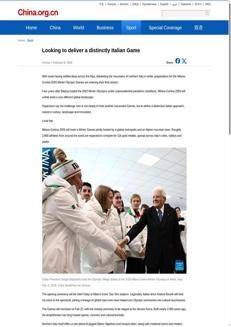 China: Italy prepares for the Milan-Cortina 2026 Winter Olympics with a distinctive approach