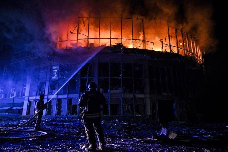 Ucraina, attacco russo a Zaporizhia - Fotogramma /Ipa