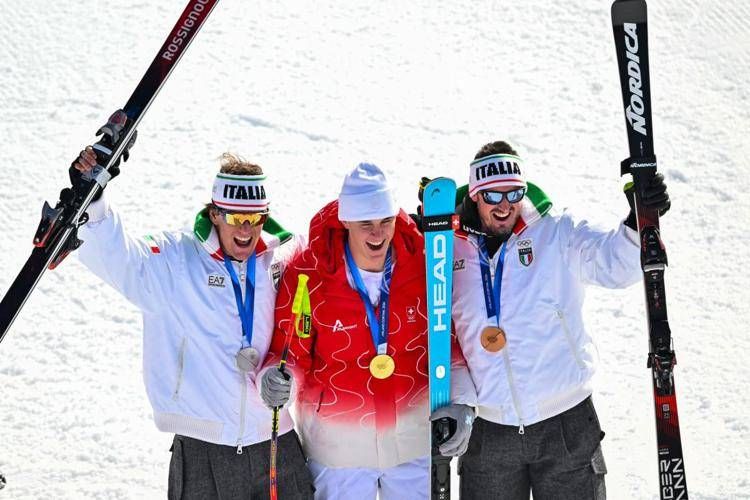 Giovanni Franzoni  e Dominik Paris  - (Afp)