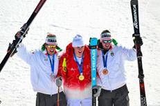 Giovanni Franzoni  e Dominik Paris  - (Afp)