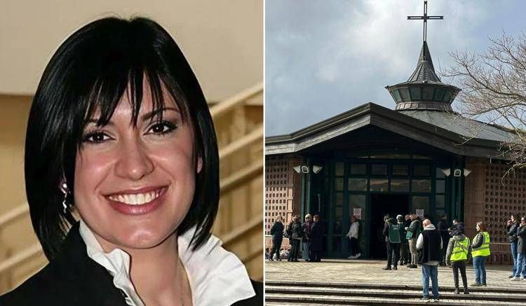 La vittima Federica Torzullo e la chiesa Regina Pacis (Foto Adnkronos)