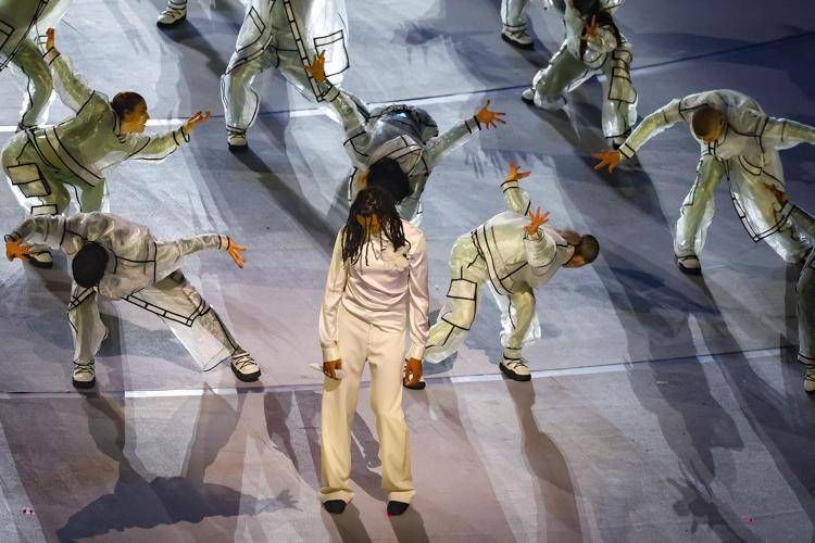 Ghali nella cerimonia d'apertura